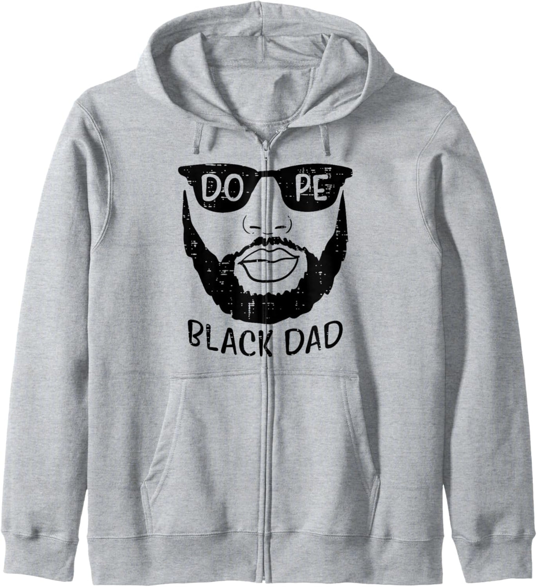Black Dad Beard African History Pride BLM Daddy Papa Männer Kapuzenjacke