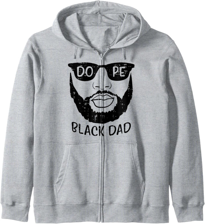 Black Dad Beard African History Pride BLM Daddy Papa Männer Kapuzenjacke