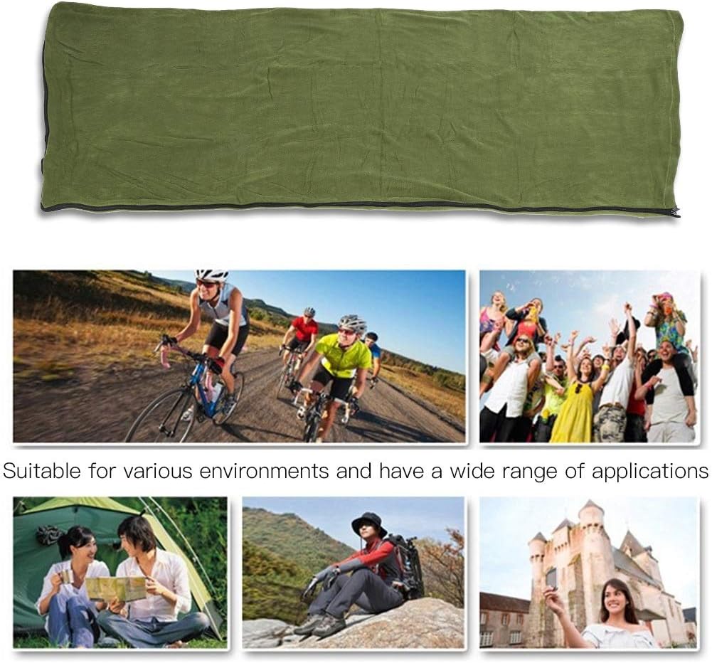 Schlafsack - Outdoor Camping Wandern Umschlag Tragbare Polar Fleece Anti-Pilling Schlafsack