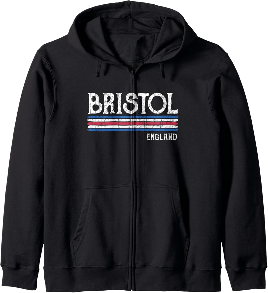 Vintage Bristol England Kapuzenjacke