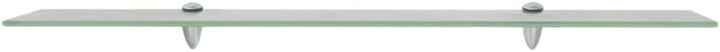 vidaXL Wand Regal Glasregal Glasboden Glasablage Badregal Mattiert 90x20 cm 8 mm Weiss 90 x 20 cm/1,