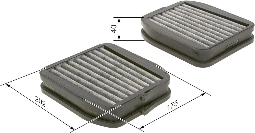 Bosch R2512 - Innenraumfilter mit Aktivkohle, Innenraumfilter mit Aktivkohle