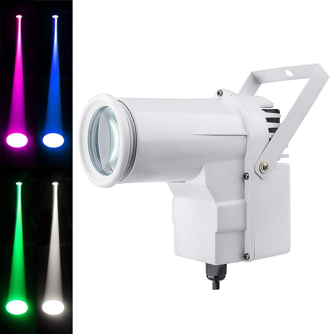 Disco Spot, 12W LED Punktstrahler für Spiegelkugel, Pinspot LED-Licht Spiegelkugel Scheinwerfer(4 in