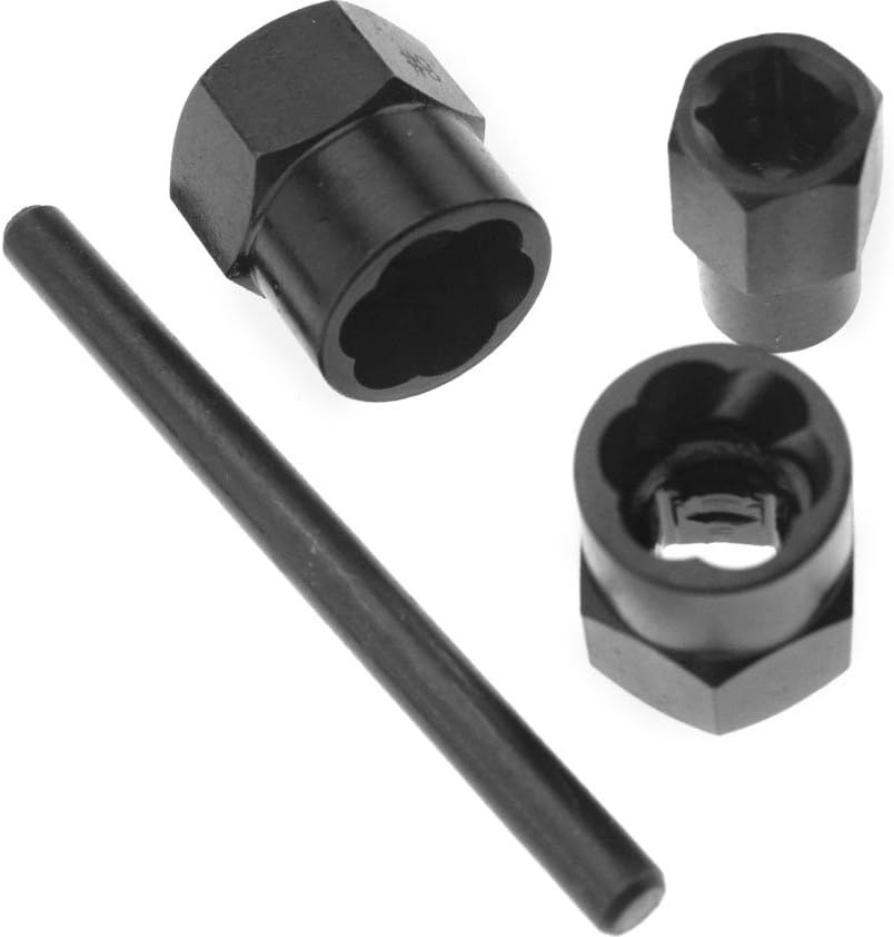 Create idea 3/8 Zoll Antieb-Steckschlüssel, 9 bis 19 mm Stehbolzenausdreher für beschädigte Mutter,