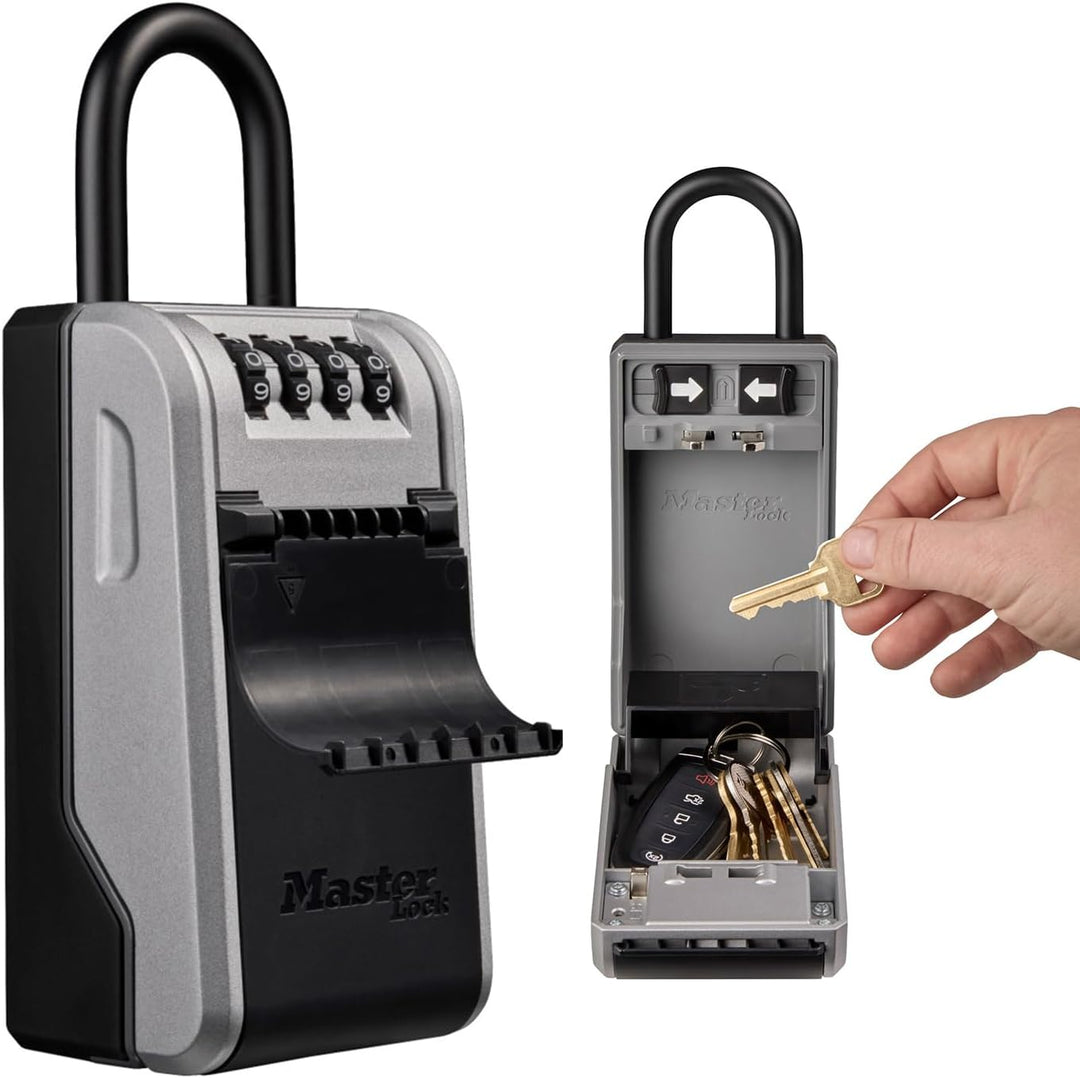 Master Lock Schlüsseltresor mit neuem innovativen Design, Bügel, grossem Fassungsvermögen, hoher Sic