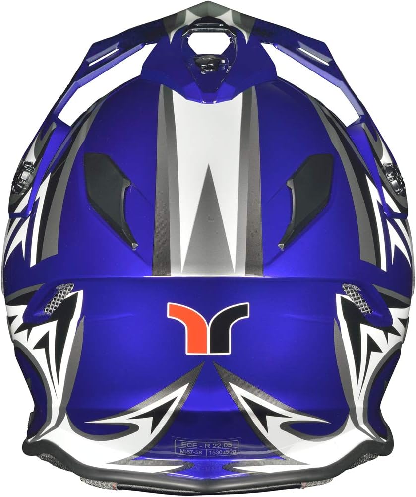 RX-967 Crosshelm Integralhelm Quad Cross Enduro Motocross Offroad Helm Pinlock, XS (53-54)