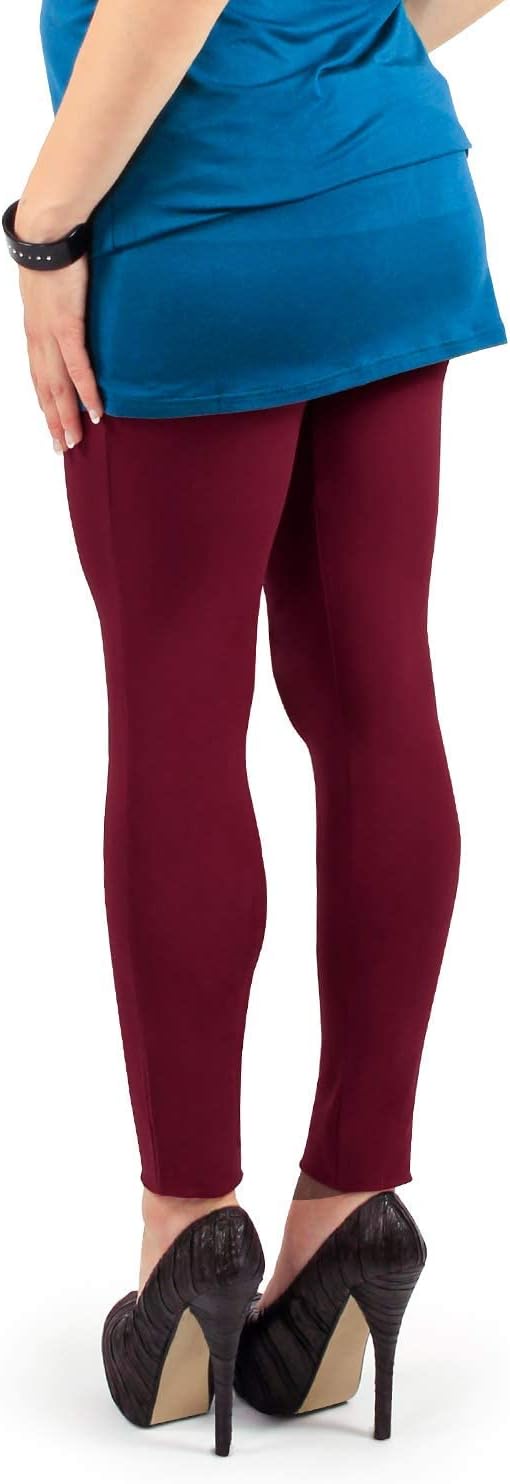 MAMAJEANS Paris - Damen Umstandsleggings High Waist Baumwolle, Schwangerschaftsleggings Blickdicht,