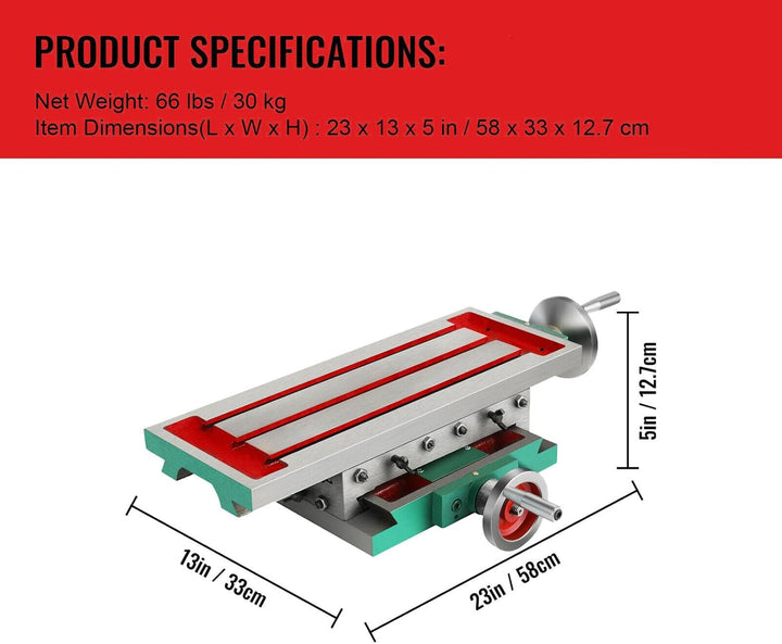 Metall X/Y Kreuztisch Frästisch für Ständerbohrmaschine Oberfräsen 450 * 170mm Präzision & Haltbarke