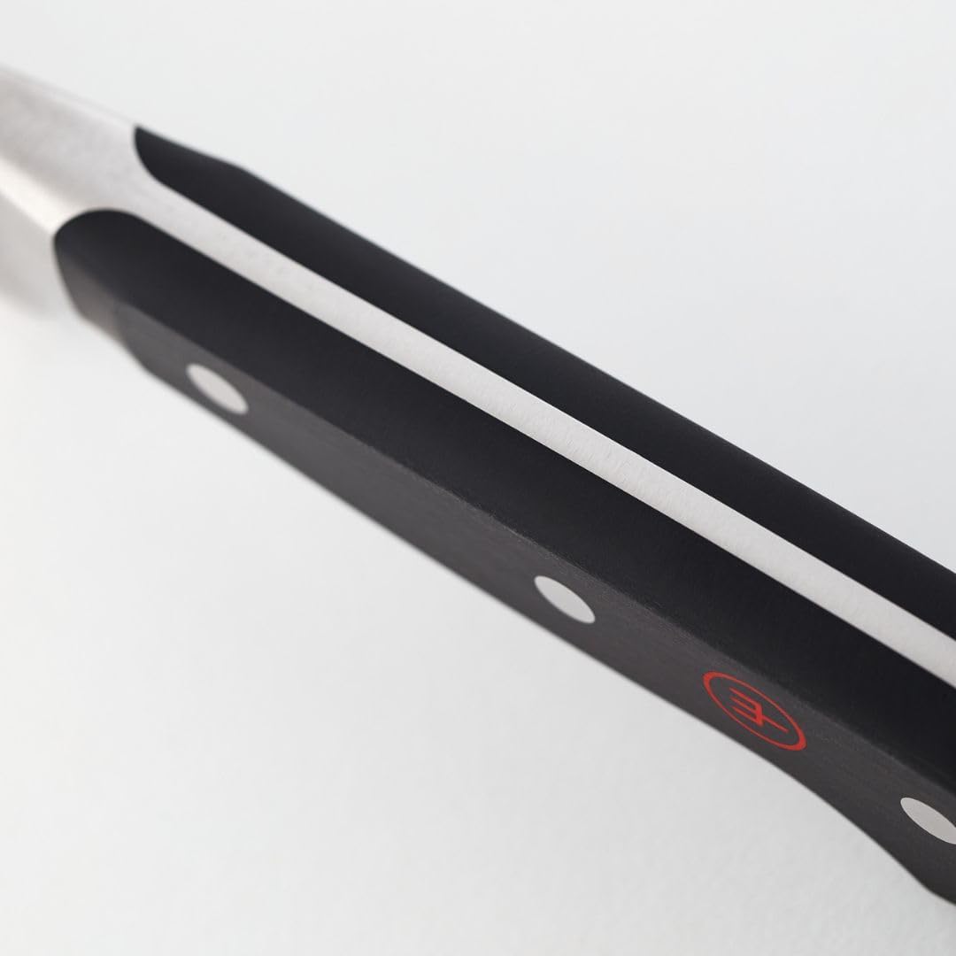 WÜSTHOF Gourmet Brötchenmesser 12 cm, Schwarz Brötchenmesser 12 cm Schwarz, Br&amp;