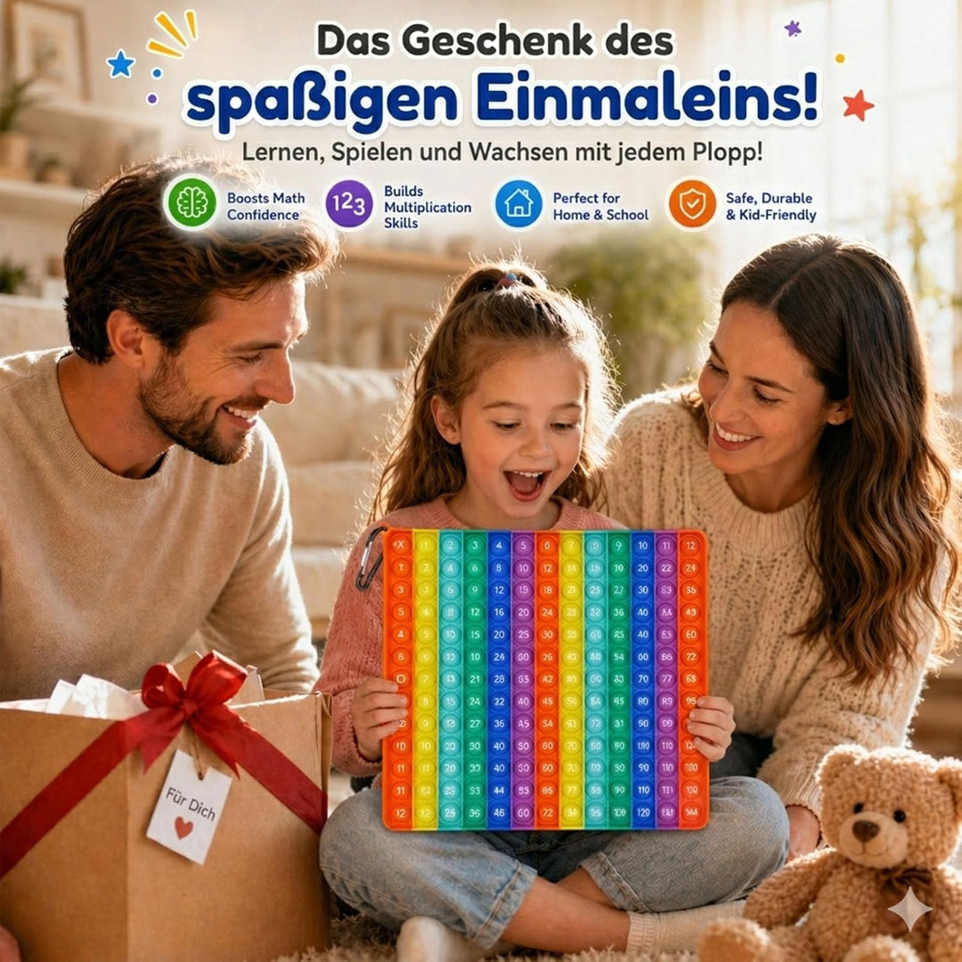 pop it Spielzeug 1x1 Lernen einmaleins Spiel multiplikationsbrett Mathe Spielzeug Kinder (sensorisch
