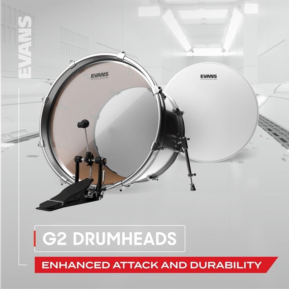 Evans Schlagzeugfelle - G2 Klar Tom Trommelfell, 20 Zoll / 50.8 Zentimeter 20-Inch, 20-Inch