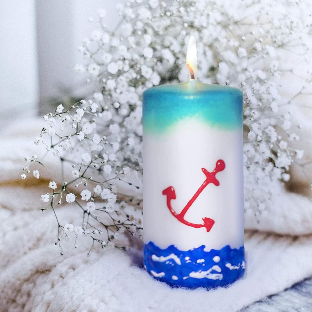 Ovaletta 16 Stück Kerzenstifte, Kerzen Bemalen Set, Wachsstifte für Kerzen, Candle Pen Ideal zum Dek