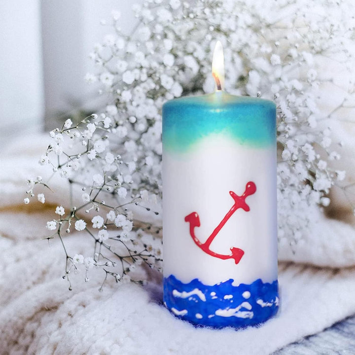 Ovaletta 16 Stück Kerzenstifte, Kerzen Bemalen Set, Wachsstifte für Kerzen, Candle Pen Ideal zum Dek