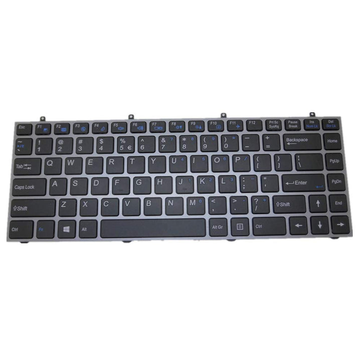 fqparts-cd Replacement Laptop Tastatur für for CLEVO W230 W230SD W230SS W230ST Silber US United Stat