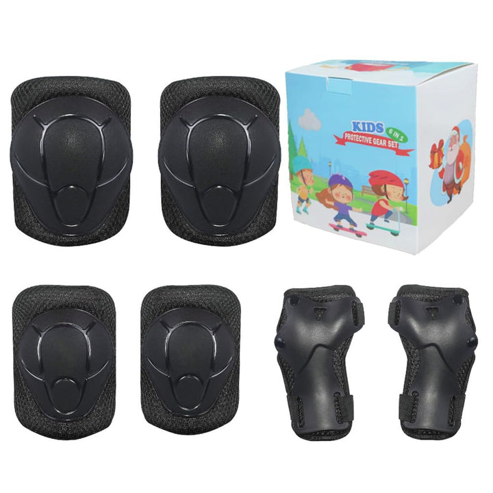 LANOVAGEAR Knieschoner Kinder 2-16 Jahre Schoner Inliner Kinder - Skate Protektoren Set-6er - Kniesc