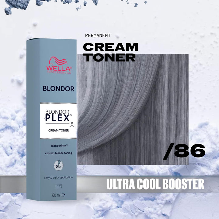 Wella Professionals BlondorPlex Cream Toner – Creme-Tönung mit Bond-Builder-Technologie für kühle, g