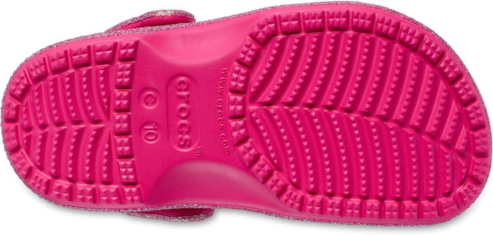 Crocs Unisex Kinder Classic Iridescent Glitter Clog K 19/20 EU Dragon Fruit, 19/20 EU Dragon Fruit