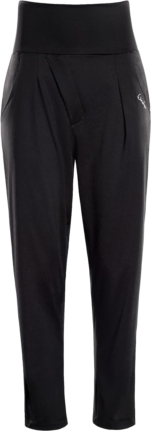 WINSHAPE Damen Lässige Hose Elegante Functional High Waist 7/8-baggy Pants Hp303 mit Core-Bund XL Sc