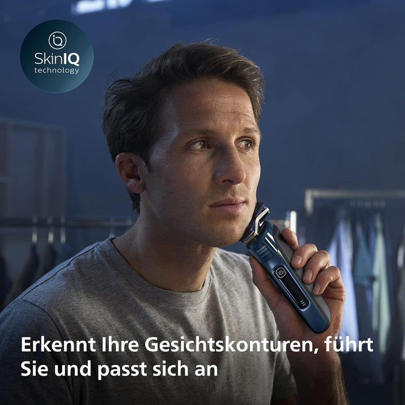 Philips Shaver Series 7000 – Elektrischer Nass- und Trockenrasierer für Herren mit ausklappbarem Tri