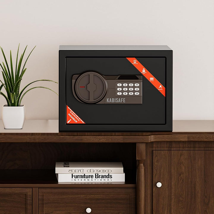 Safe Tresor 21L, Stahl Safebox, Tresor mit Zahlenschloss | Möbeltresor, Code-Alarmanlage, Herausnehm