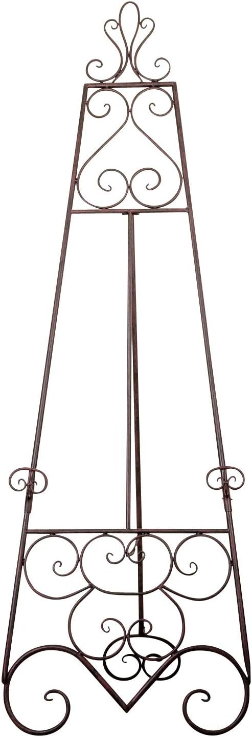 Staffelei 152cm Bilderständer Aufsteller Nostalgie Eisen Antik-Stil braun