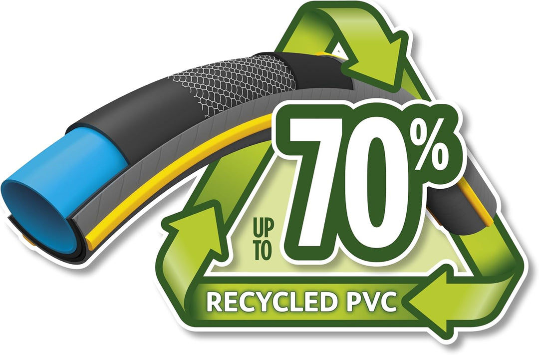 HOZELOCK - Ultramax Schlauch 12,5 mm x 30 m, bis zu 70% recyceltes PVC, robust, witterungsbeständig,