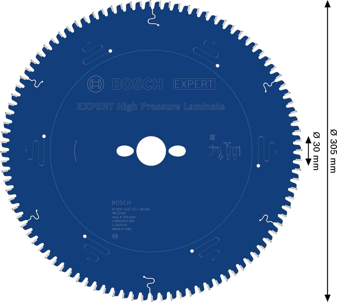 Bosch Professional 1x Kreissägeblatt Expert for High-Pressure Laminate (für Hochdrucklaminat, Sägebl