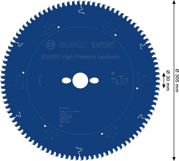 Bosch Professional 1x Kreissägeblatt Expert for High-Pressure Laminate (für Hochdrucklaminat, Sägebl