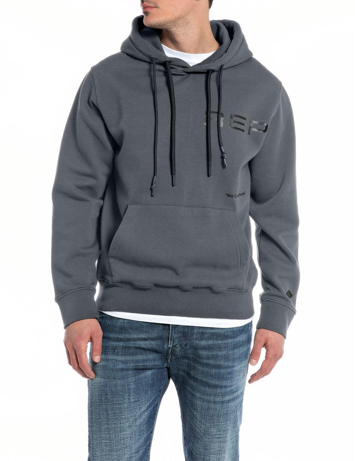 Replay Herren Hoodie mit Kapuze M Titanium 291, M Titanium 291