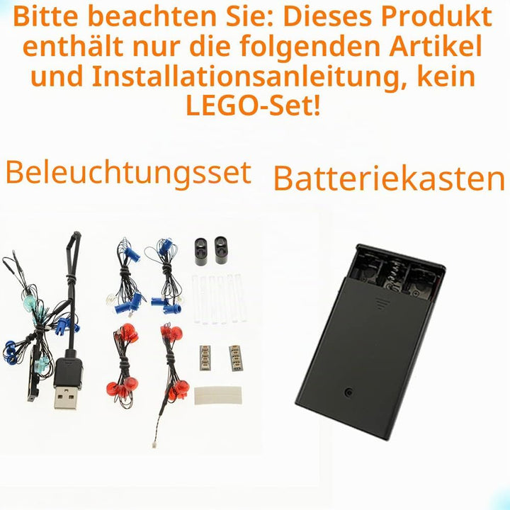 GEAMENT LED Beleuchtung Kit Kompatibel mit Lego Lamborghini Sian (Sián) FKP 37 - für Technic 42115 R