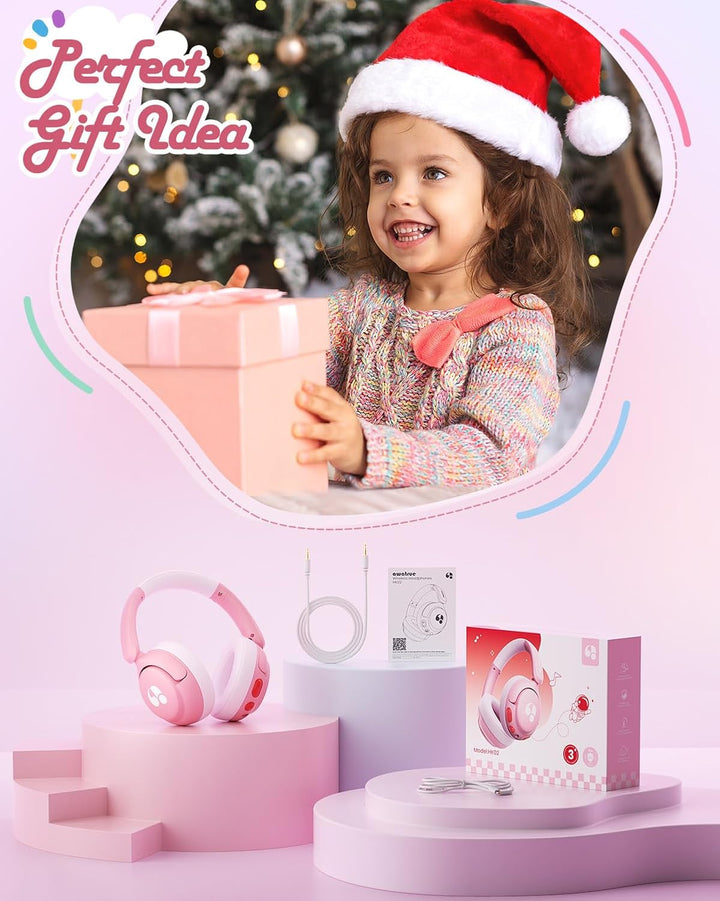 Bluetooth Kopfhörer Kinder, 85dBA Sicheres Volumen, Bluetooth 5.4, BPA Frei/CPC Zertifiziert, 75 Std