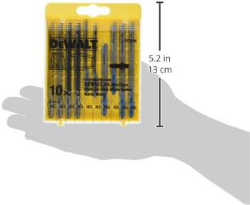 DeWalt HCS Stichsägeblatt-Set (10-tlg., für Holz und Metall) DT2294