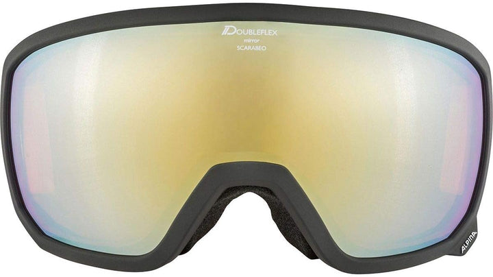 ALPINA SCARABEO Q-LITE - Verspiegelte, Kontrastverstärkende OTG Skibrille Mit 100% UV-Schutz Für Erw