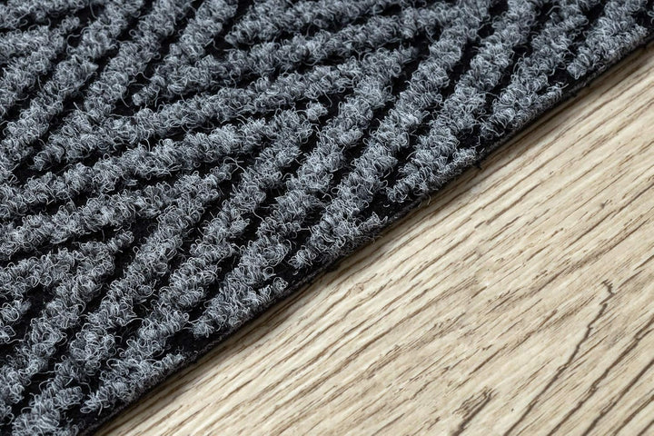 Runner - Türmatte rutschfest Magnus 2954 Zigzag Outdoor, Indoor Grau 100x100 cm MAGNUS Grau 100 x 10