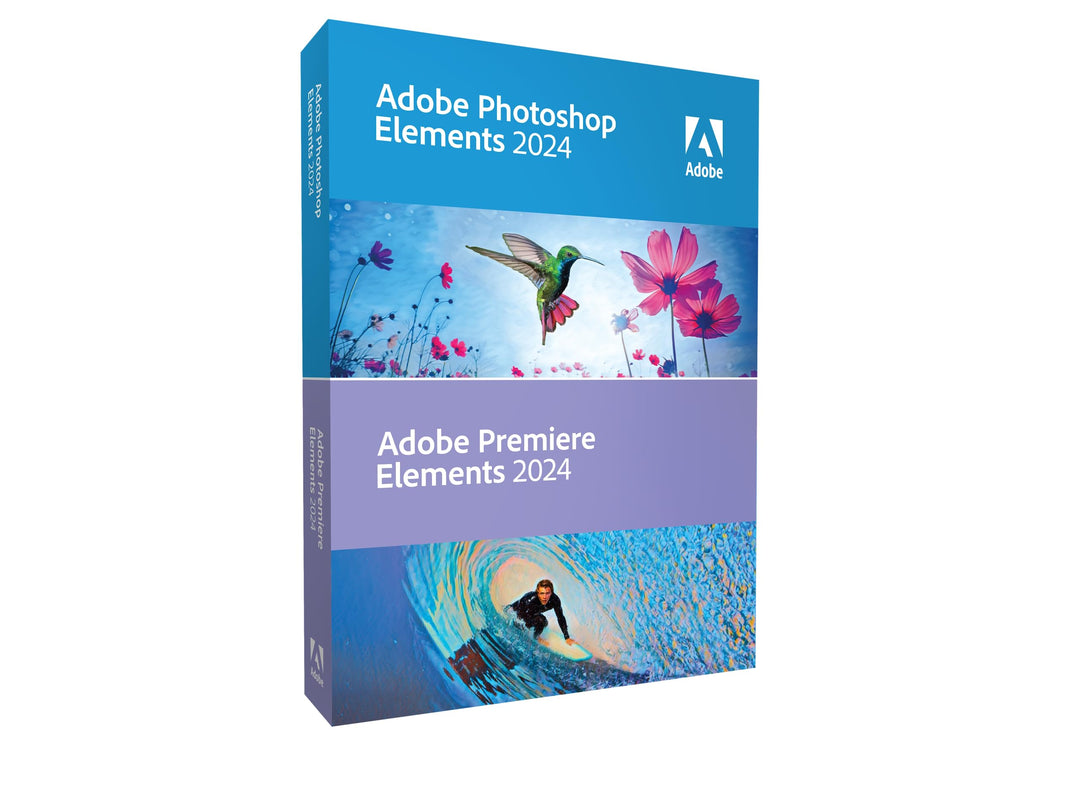 Adobe Photoshop Elements 2024 &amp; Premiere Elements 2024 - Box-Pack - 1 Benutzer - Win, Mac - Englisch