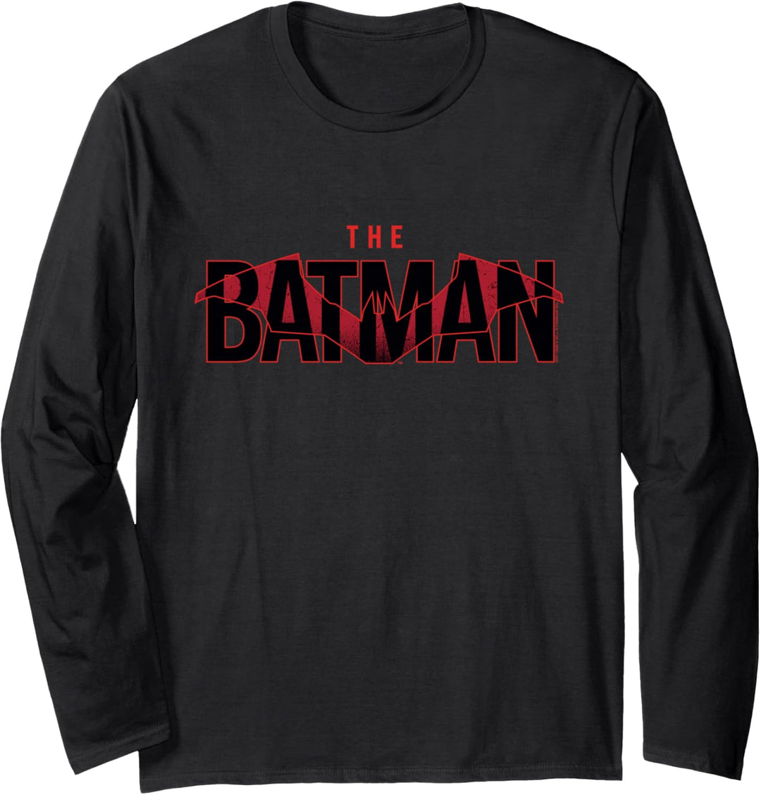 The Batman Logo with Red Bat Langarmshirt
