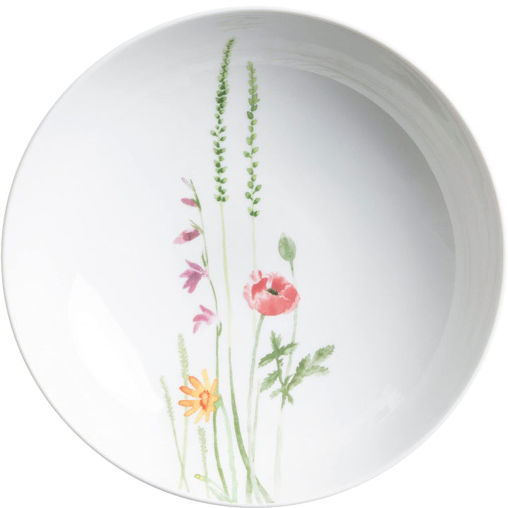 KAHLA 393456A50002C Five Senses Wildblume Suppenteller 21 cm | tiefer Teller mit Blumenmotiv aus Por