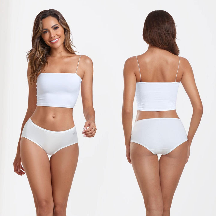 coskefy Unterhosen Damen, 6er Pack Slips Damen Baumwolle, Bequeme Frauen Unterwäsche, Atmungsaktiv P