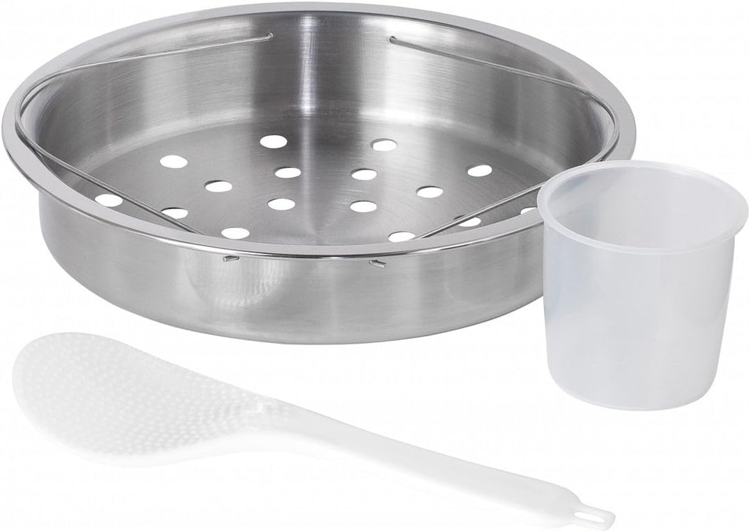 KeMar Kitchenware KRC-130 digitaler Reiskocher, BPA-frei, Brauner Reis, Naturreis, Dampfgarer, Titan