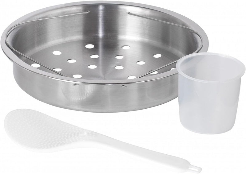 KeMar Kitchenware KRC-130 digitaler Reiskocher, BPA-frei, Brauner Reis, Naturreis, Dampfgarer, Titan