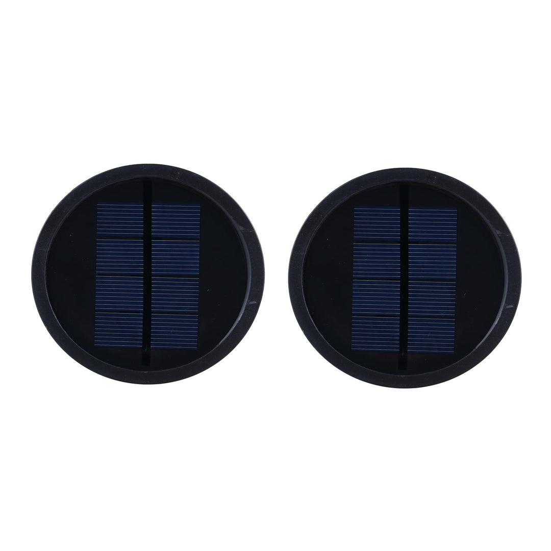 2 Stück Solarleuchten Ersatzteile Top 8,12cm, LED 15LM Solarlampen Ersatz Solarpanel 600 mAh, Solar
