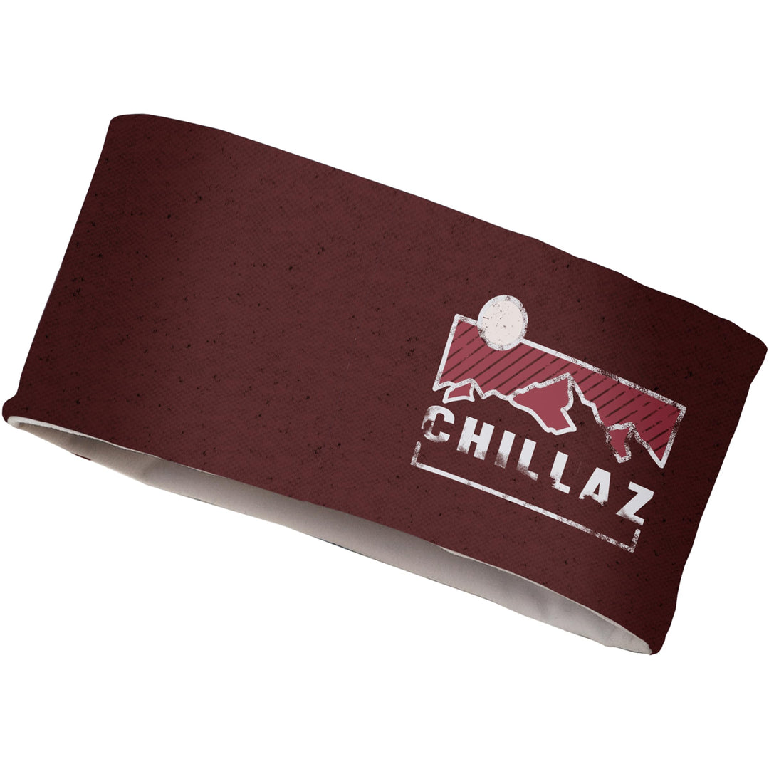 Chillaz Herren Mountain Logo Stirnband, dark red, ONE SIZE
