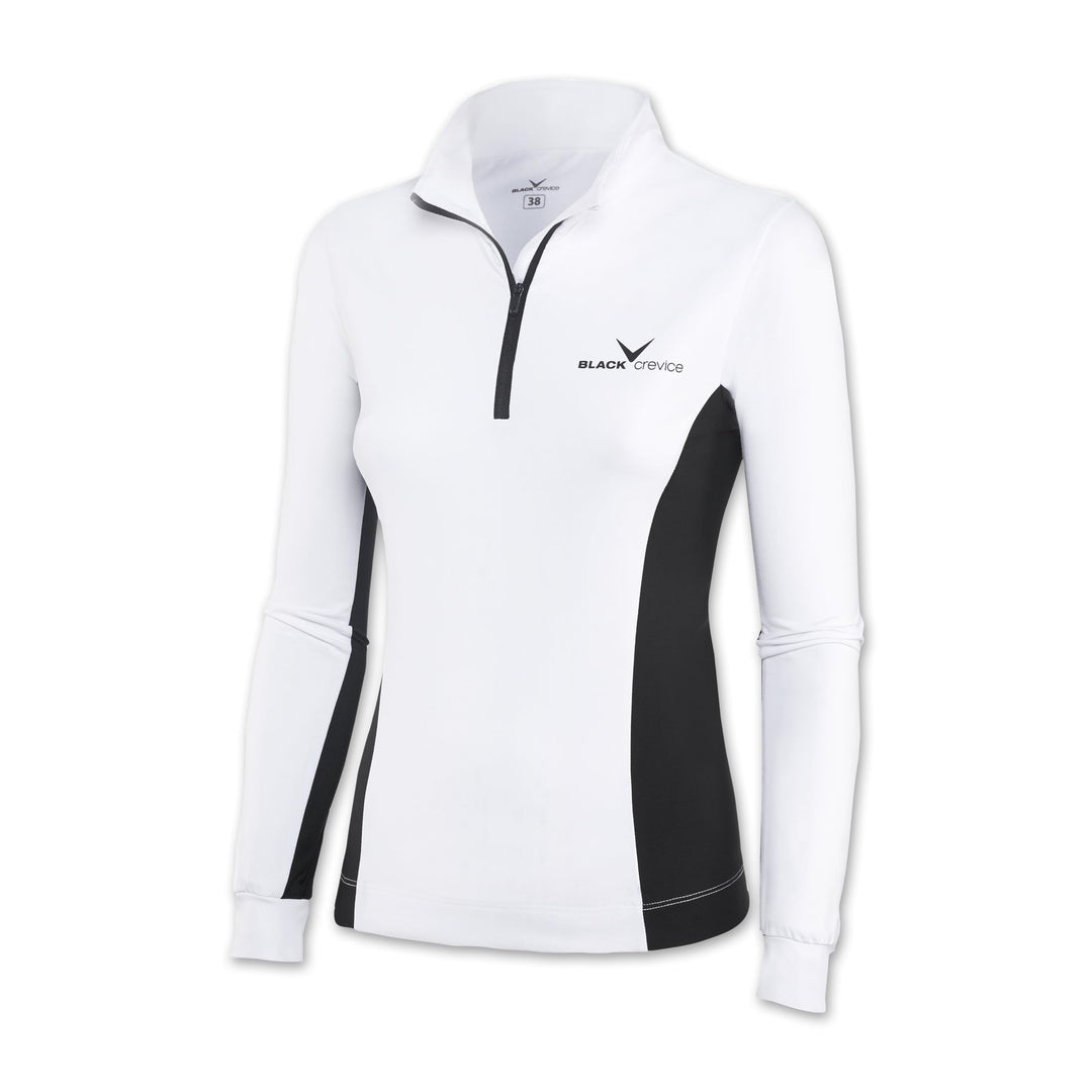Black Crevice Women's Skirolli Zip functional shirt. 40 Weiss/Schwarz/Schwarz, 40 Weiss/Schwarz/Schw
