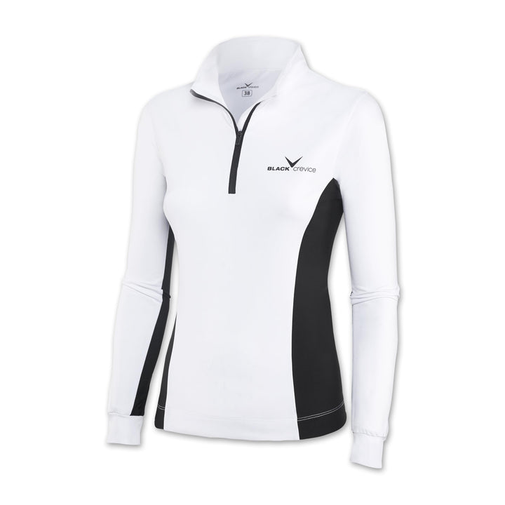 Black Crevice Women's Skirolli Zip functional shirt. 40 Weiss/Schwarz/Schwarz, 40 Weiss/Schwarz/Schw