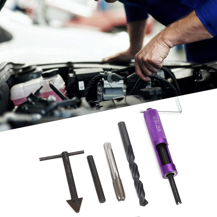 Reparatursatz für Gewindeeinsätze, 1/2-Zoll-13 UNC mit 12 Gewindeeinsätzen, Handwerkzeug, Edelstahl-