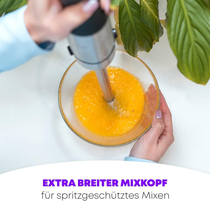 Profi Cook Stabmixer PC-SM 1094 elektrischer Pürierstab mit Edelstahl-Gehäuse und ergonomischen Soft