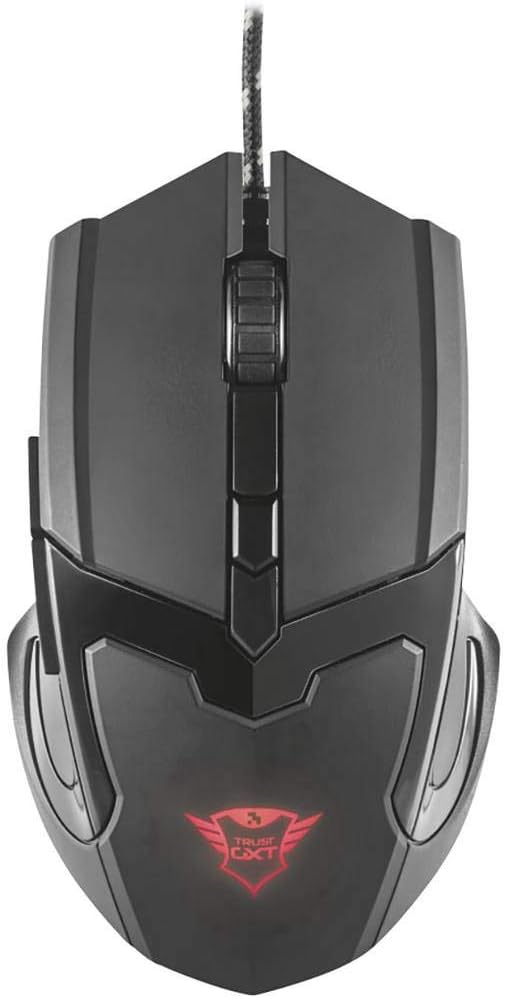 Trust Gaming GXT 101 Gaming Maus (4800 DPI, 6 Tasten, LED-Beleuchtung) Schwarz