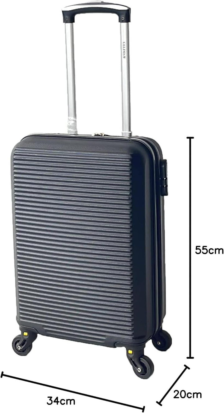 CELIMS - Handgepäck-Koffer mit Kosmetikkoffer 30 cm, zugelassen bei 100+ Fluggesellschaften | Kleine