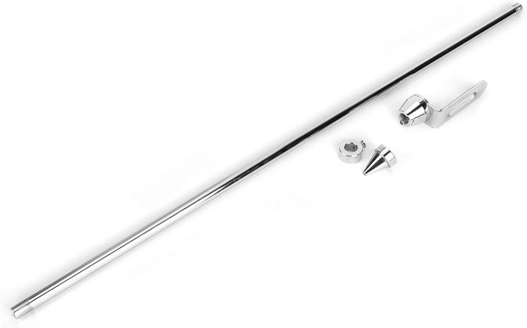 Universal Motorrad Auto Fahnenmast Rücksitz Gepäckträger Halterung Fahnenmast Zubehör (Silber)