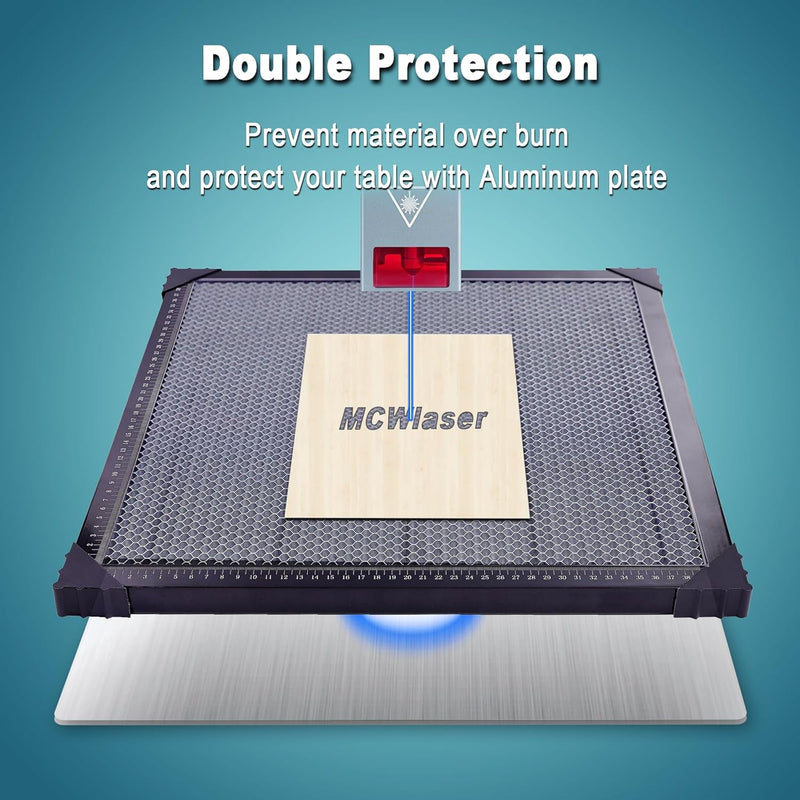 MCWlaser Laser Wabentisch 500x500mm Laser Honeycomb Table Bed 19,7x19,7 Zoll wabenplatte für Lasergr